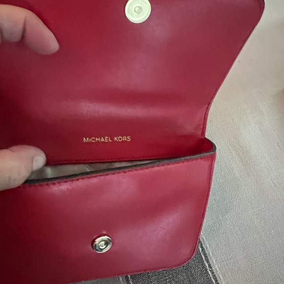 MK Red leather Fanny pack LIKE NEW! - Picture 2 of 2
